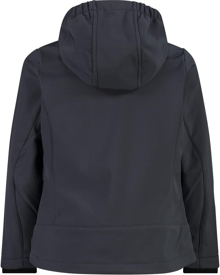 CMP Mädchen Softshelljacke für Kinder KID G JACKET FIX HOOD 128 Titan-Wasser, 128 Titan-Wasser