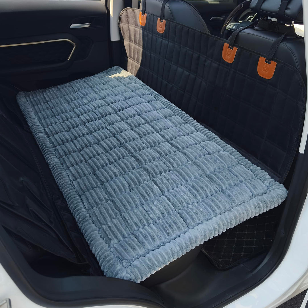 Hundematte Auto Rückbank, rutschfeste & Leicht zu Reinigen Hundedecke, Weiches & Kratzfester Hundebe