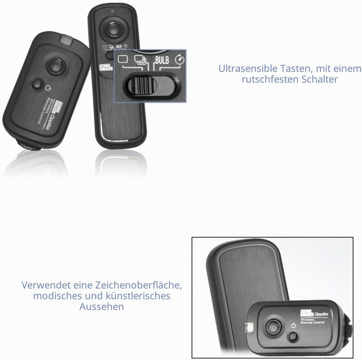 Pixel Kabellose Fernauslöser RW221 E3 Auslöser Fernbedienung Kompatibel mit Canon R6 RP 850D 90D 750