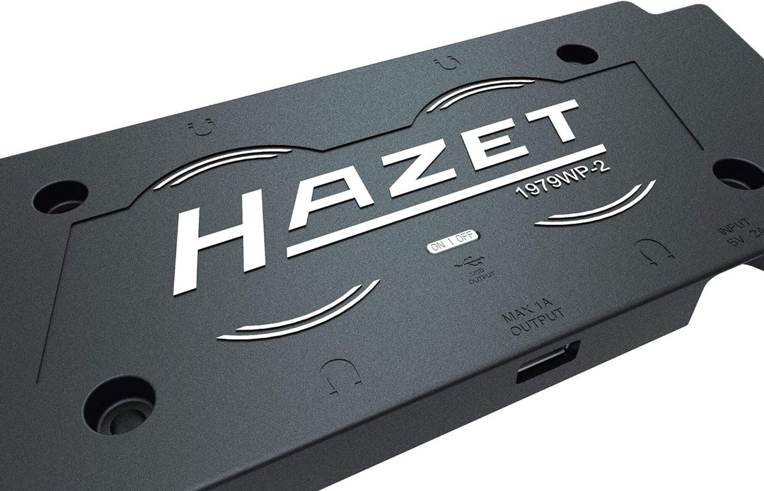 Hazet Wireless Charging Pad (kabelloses Laden von Zwei Lampen) 1979WP-2, Schwarz Charging Pad für zw