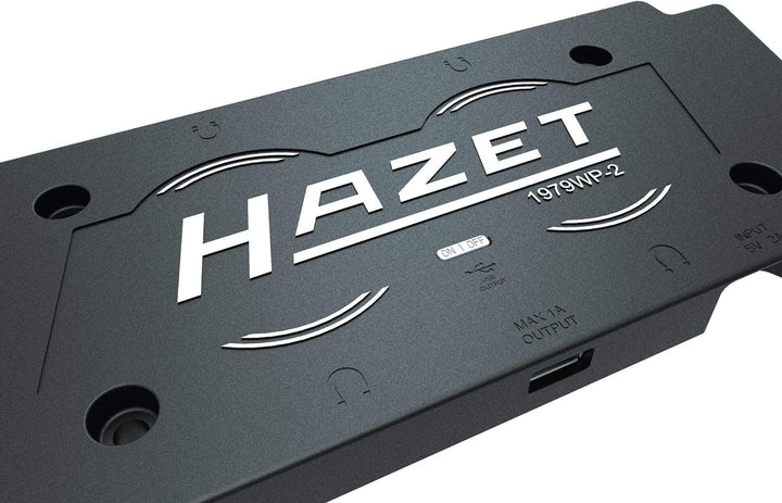 Hazet Wireless Charging Pad (kabelloses Laden von Zwei Lampen) 1979WP-2, Schwarz Charging Pad für zw