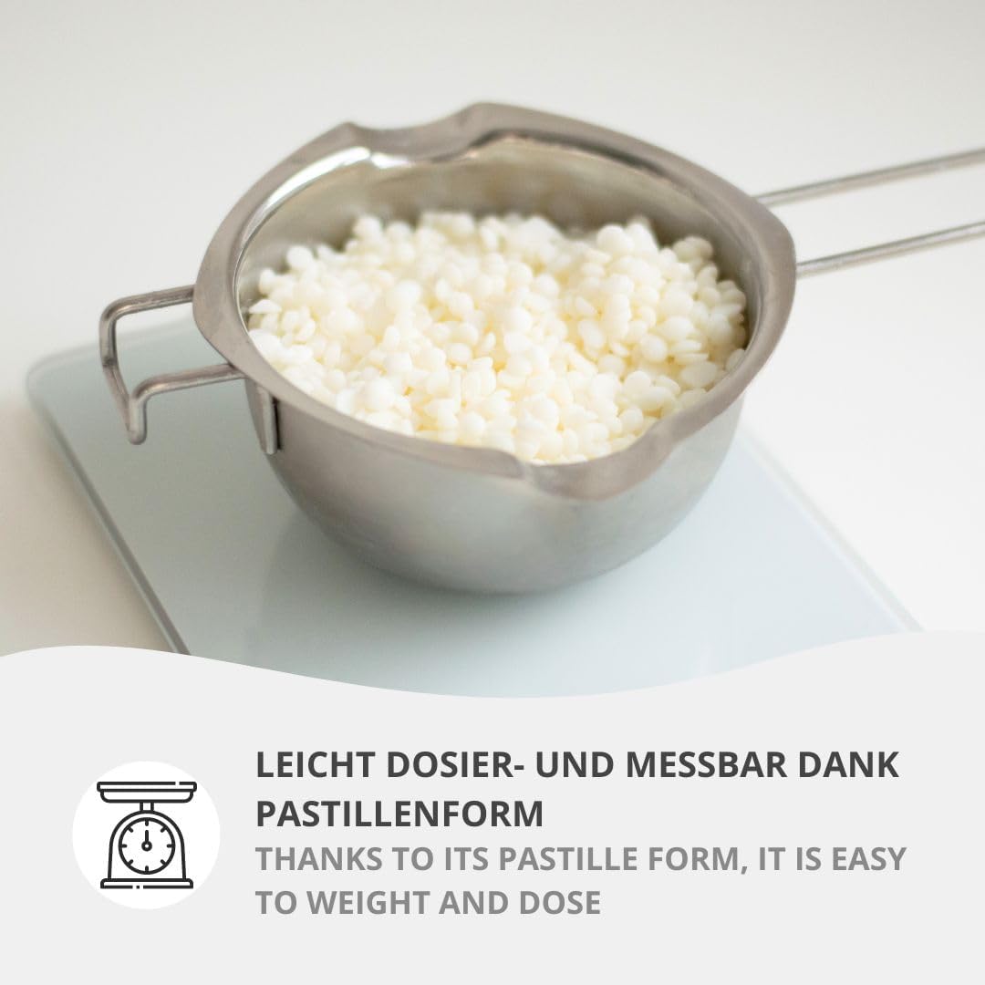 DistrEbution Rapswachs Kerawax 4170 für Behälterkerzen 10kg Kerzenwachs zu giessen