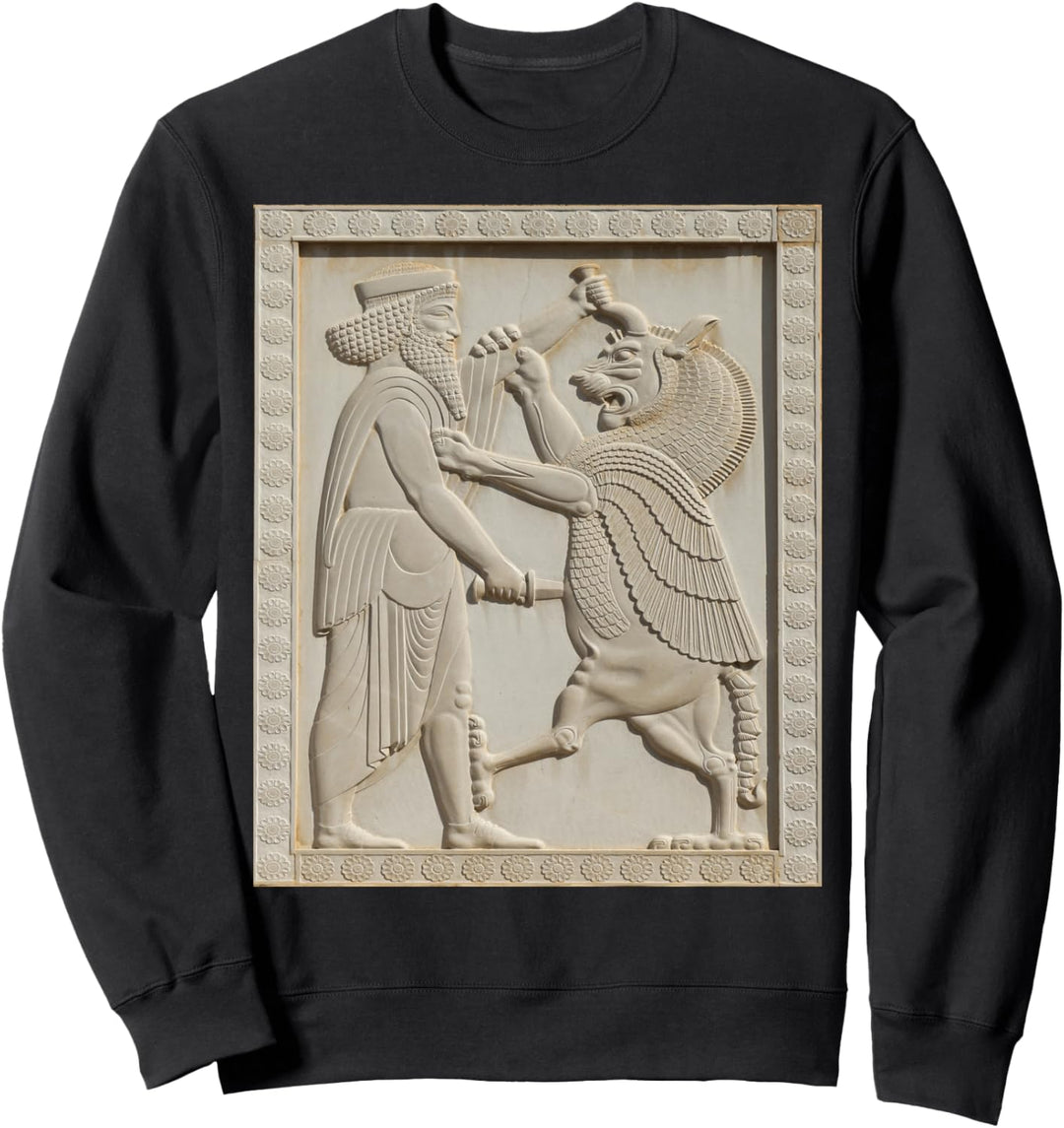 Persische Persepolis Schlacht von Shahriar und Löwe, Proud Persia Sweatshirt