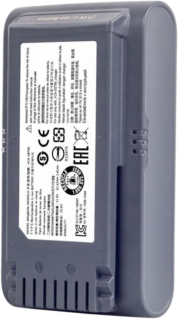 Ersatzakku 4000 mAh für Staubsauger Samsung Jet 75, 75+, 75Pet, Jet90, 90+, kompatibel mit VS20R9046