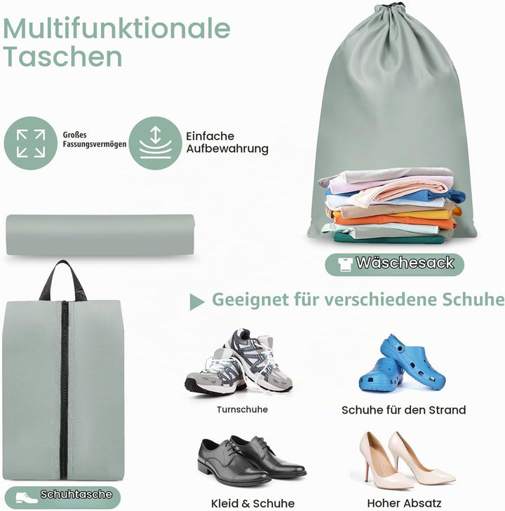 Packing Cubes for Suitcase 8 Set, Leichtgewichtige Gepäck Packing Organizer Packing Cubes für Reisez