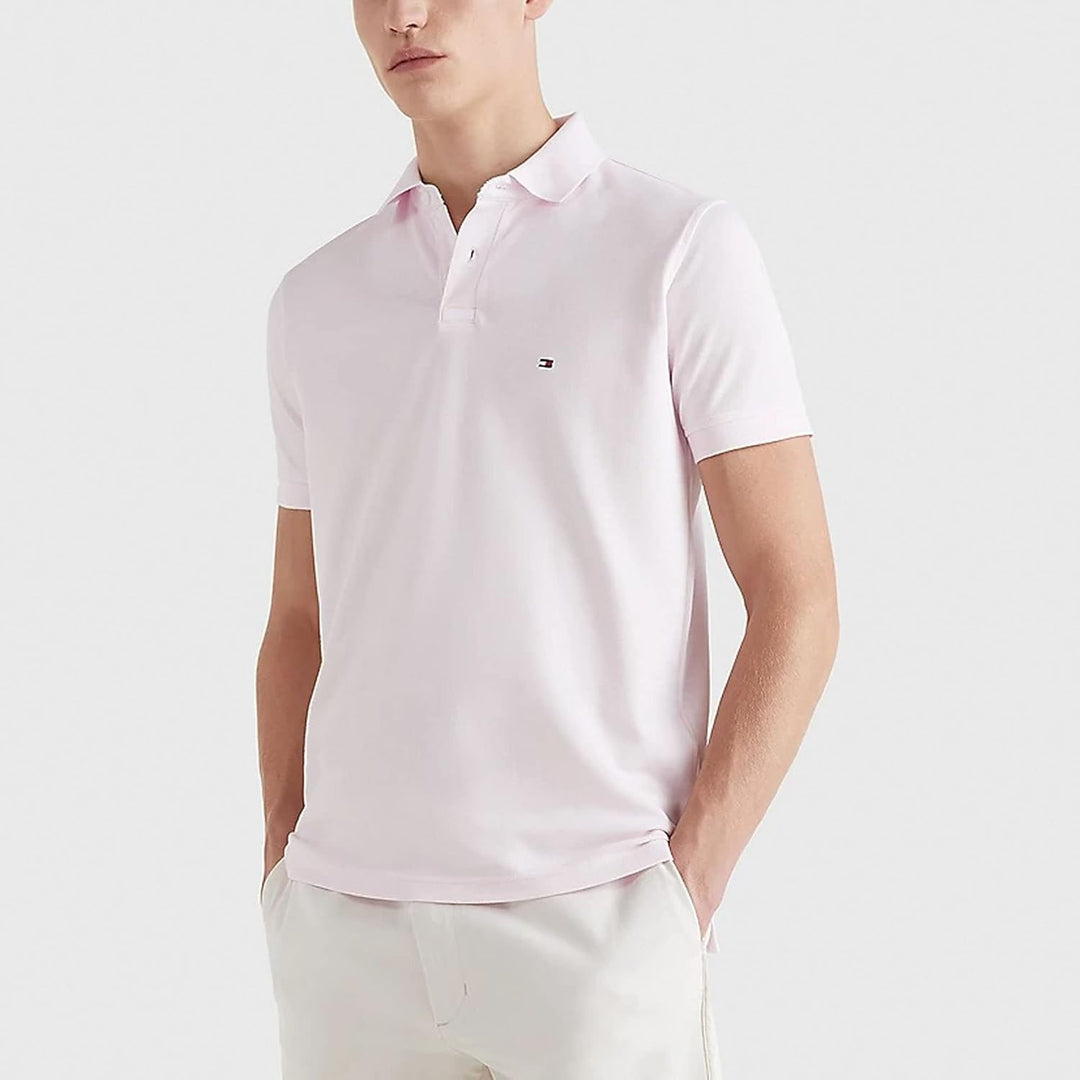 Tommy Hilfiger Herren Poloshirt Kurzarm 1985 Regular Fit L Light Pink, L Light Pink