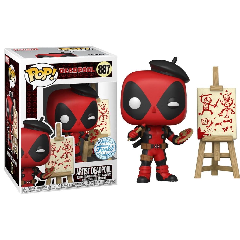 FUNKO Pop! Marvel: Deadpool - Deadpool as French Painter - US Exclusive - CONFIDENTIAL