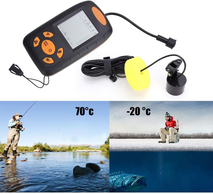 Fischfinder, Angeln Sonar Sensor Wandler Tiefe Sonar Echolot Angelfinder Alarm Fischidentifikator De