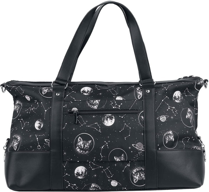Banned Alternative Space Cat Frauen Handtasche schwarz/weiss Gothic, Katzen, Rockwear Einheitsgrösse