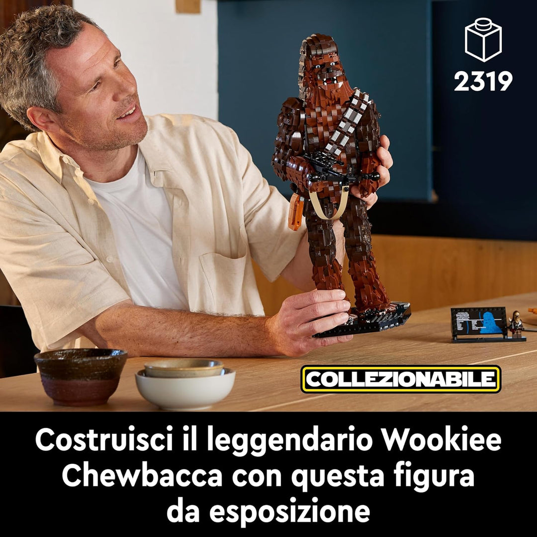 LEGO Star Wars Chewbacca, Wookie-Figur zum Sammeln, Bogenspanner & Star Wars at-TE Walker, Beweglich
