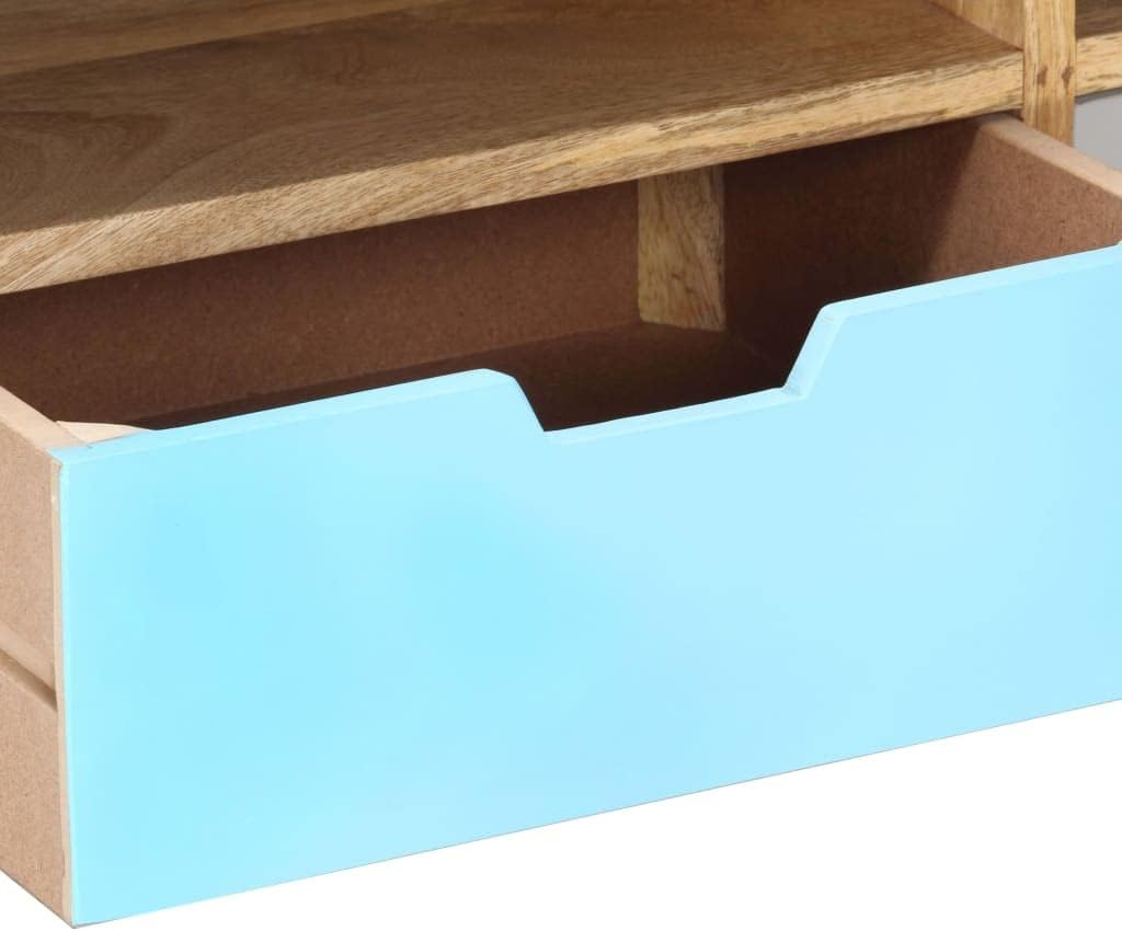 vidaXL Mangoholz Massiv TV Schrank mit 3 Schubladen 3 Fächern TV Möbel Lowboard Fernsehschrank Ferns