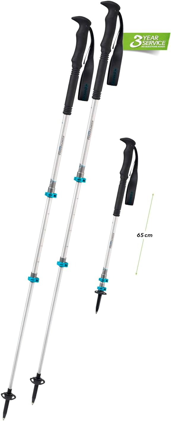 Komperdell Explorer Contour Powerlock Teleskopstöcke Trekkingstöcke Wanderstöcke 65-140cm, 65-140cm
