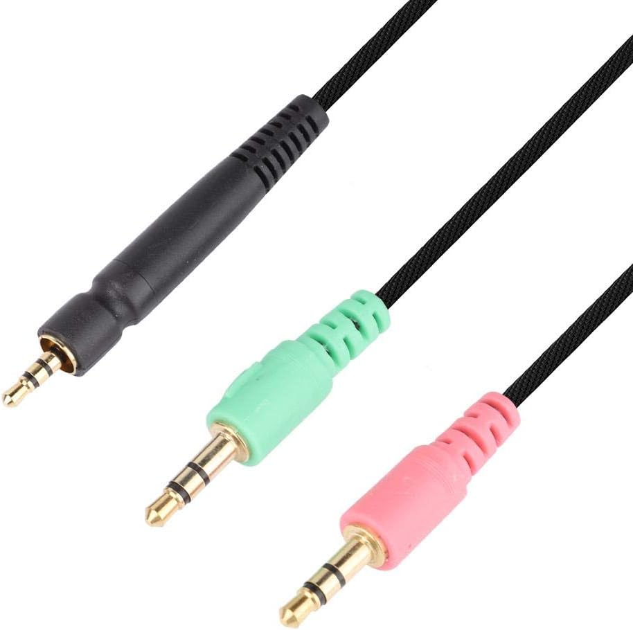 Denash Draht Gaming Headset Line, Gaming-Kopfhörerkabel für G4ME ONE/PC 373D/PC37X GSP350/500/600 mi