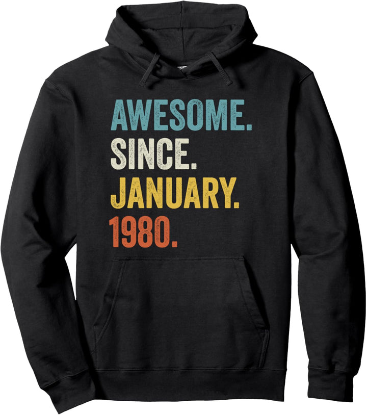 Awesome Since January 1980 42. Geburtstag Pullover Hoodie
