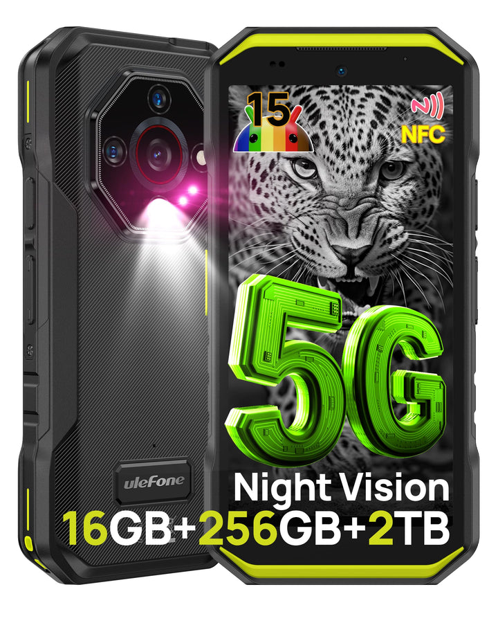 Ulefone Armor X32 Pro 5G Outdoor Handy 2025, 16GB+256GB/SD-2TB 64MP+16MP+25MP Nachtsicht 5,65” mit B