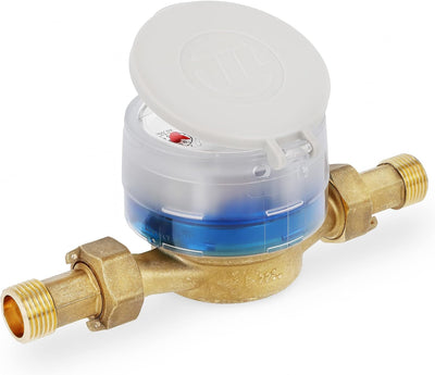 HYDROBIL WRAS-Zertifizierter Wasserzähler mit 1/2" BSP Messing-Rückschlagarmatur, Antimagnetischer K