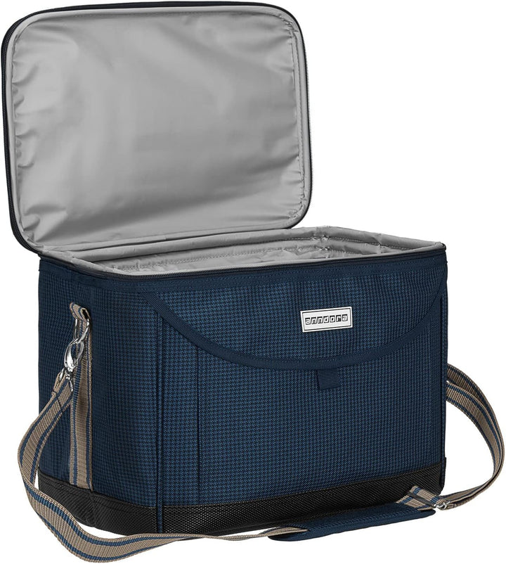 anndora Picknick Kühltasche 22 Liter - Kühltasche mit integriertem Becherhalter - inkl. 2 anndora Kü