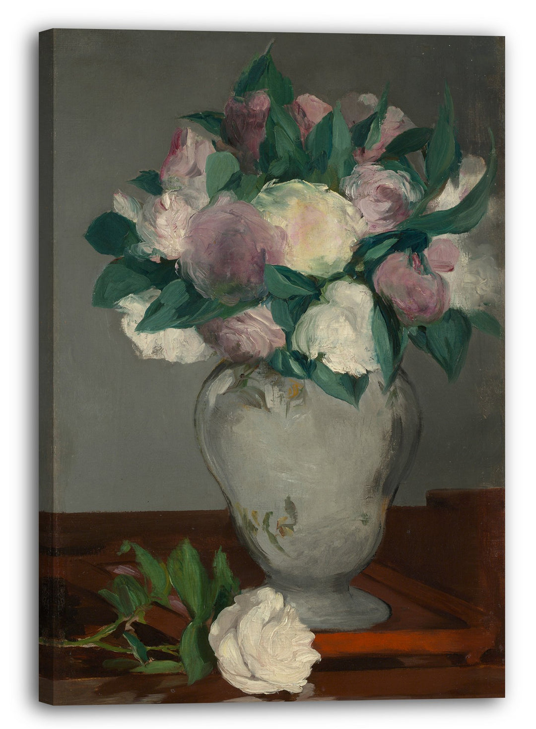 Printed Paintings Leinwand (70x100cm): Edouard Manet - Pfingstrosen 70x100 cm, 70x100 cm