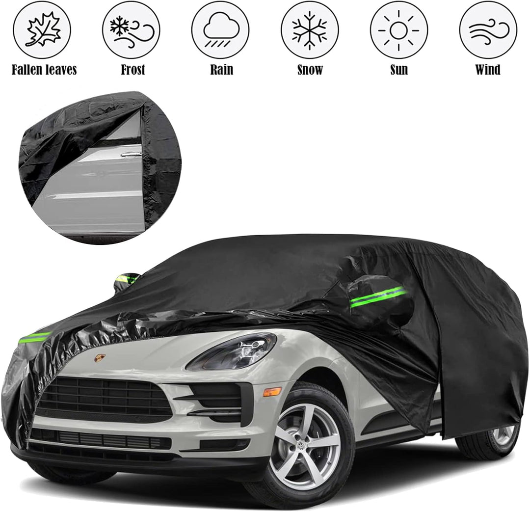 wasserdichte Autoabdeckung Kompatibel mit Porsche Macan (Base), Macan S, Macan Turbo, Macan GTS 2014