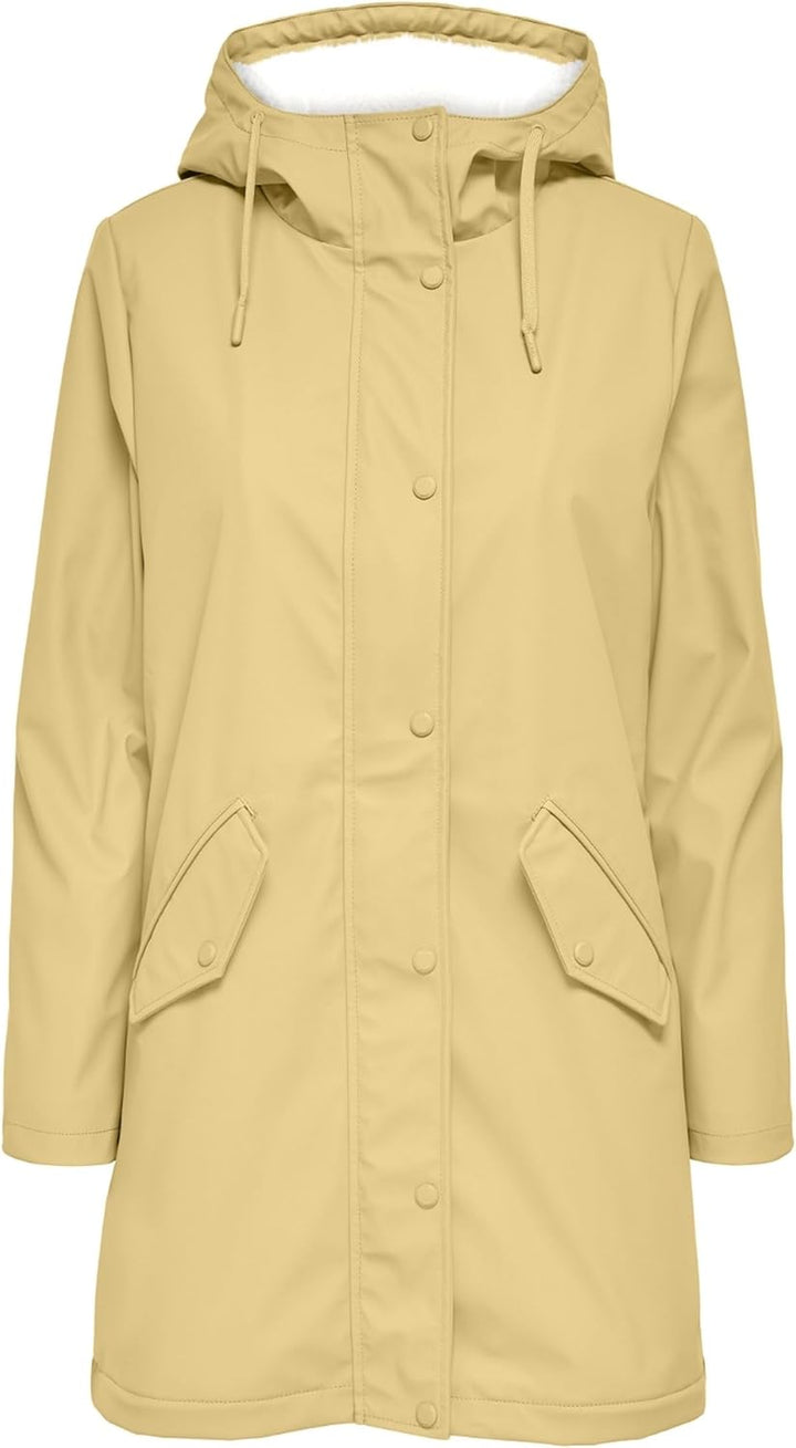 ONLY female Regenmantel Langer Regenjacke XS Jojoba, XS Jojoba