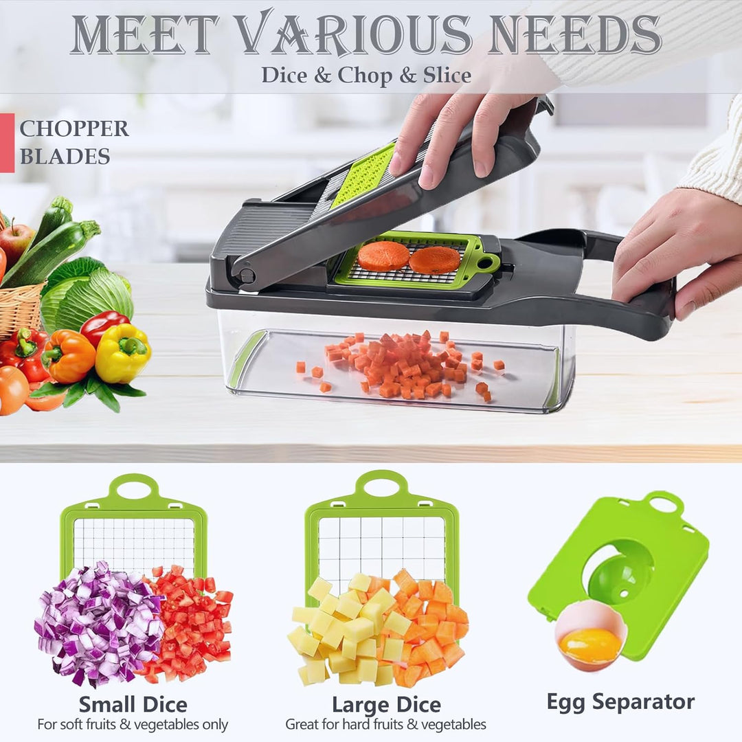 Gemüseschneider Gemüsehobel Reibe Zwiebelschneider Mandoline Dicer Chopper Küchenreibe Gemüsereibe,
