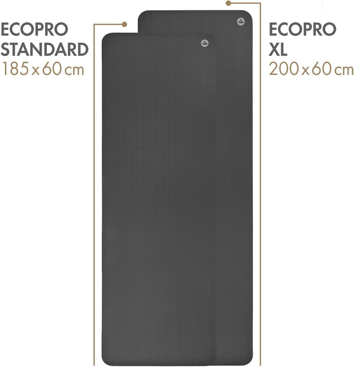 Bodhi Yogamatte ECO PRO XL | Extrem Rutschfester Naturkautschuk | Extra Lang | Ökologisch | Profi-Ma