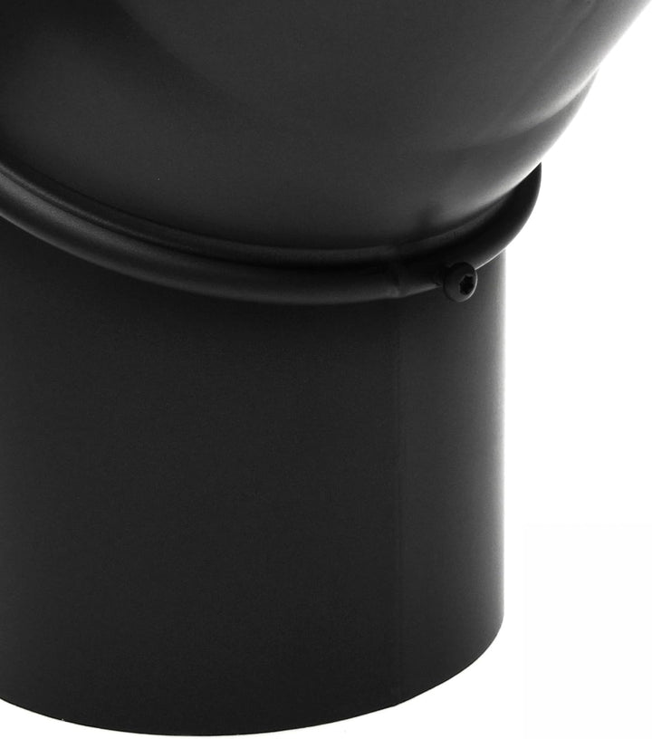 raik Rauchrohrbogen/Ofenrohrbogen 0-45° drehbar 2-teilig 120 mm Durchmesser ohne Reinigungsöffnung S