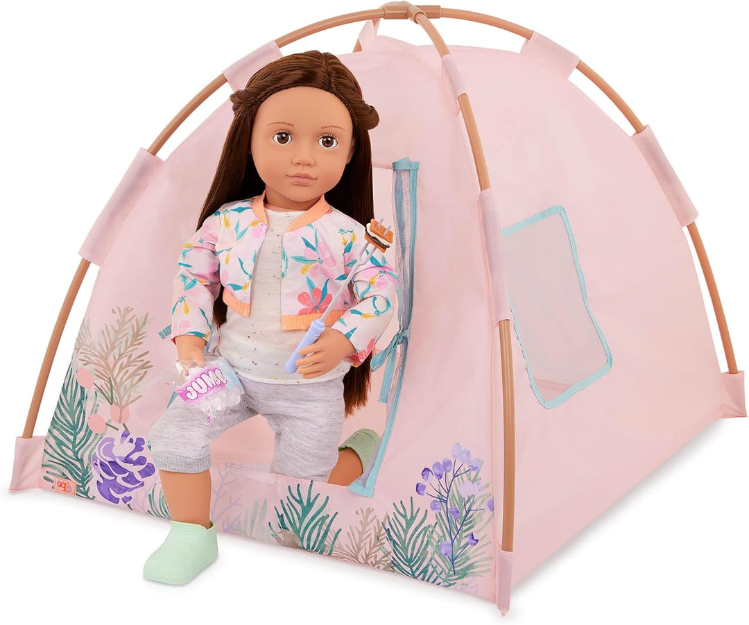 Our Generation - Camping-Nächte - Puppenzelt Spielset - Camping Spielzeug - 46 cm Puppe Zubehör - Vo