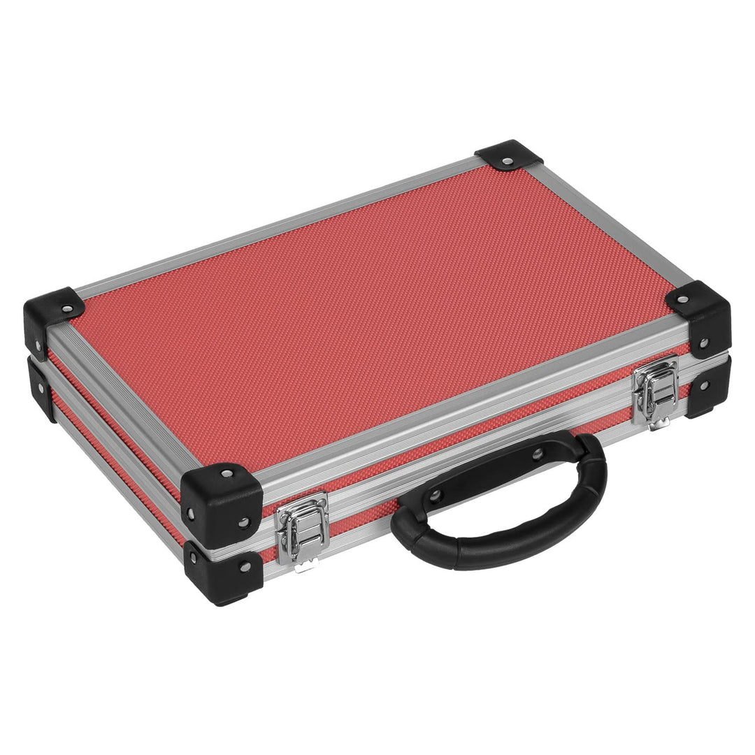 anndora Werkzeugkoffer kleiner Alurahmenkoffer 32,5 x 24 x 8,5 cm Schutzkoffer - rot klein rot, klei