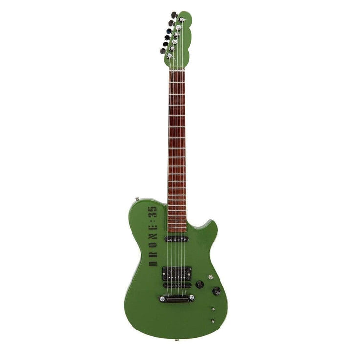 Matt Bellamy Miniatur-Gitarren-Nachbildung – Musikgeschenke – Handgefertigte Ornamentskala 1/4 – ink