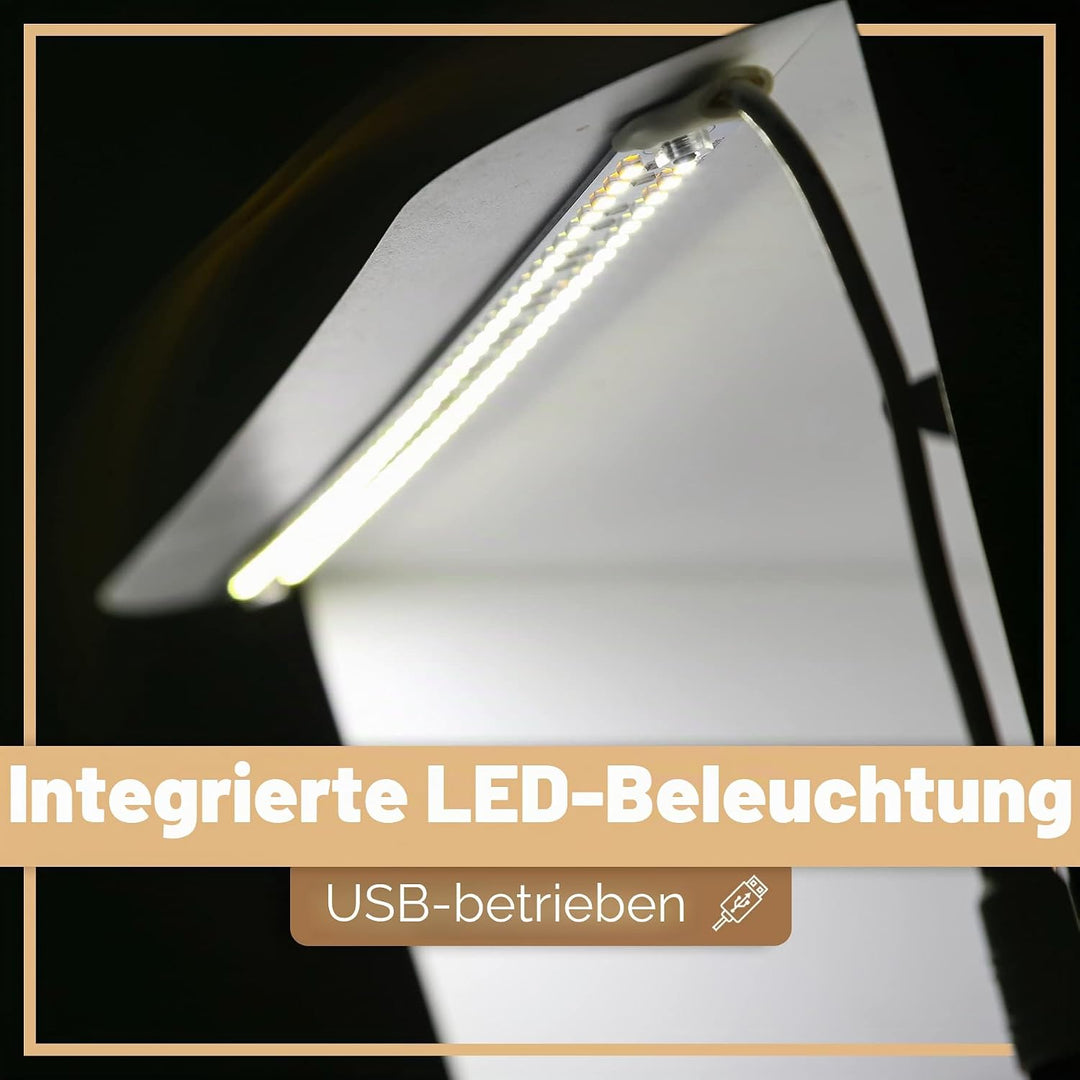 Retoo Fotobox Lichtbox Faltbare Mini Fotostudio Lichtzelt LED Beleuchtung Tragbare Faltbare Fotozelt