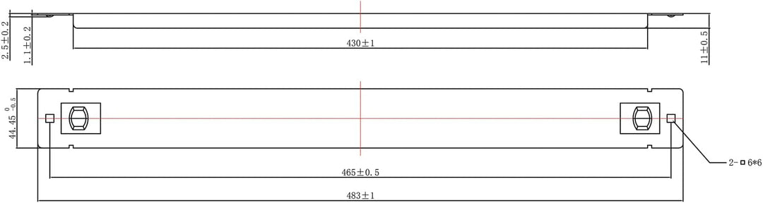 ROLINE 19"-Blindplatte Snap-in, 1 HE, RAL 9005 Tiefschwarz, 1 HE