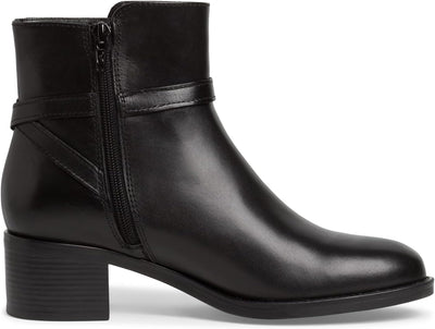 Tamaris Damen Ankle Boots, Frauen Stiefeletten,TOUCHit-Fussbett 36 EU Schwarz, 36 EU Schwarz