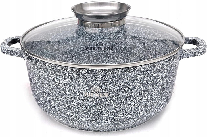 3er Set Marmortöpfe 18/22 / 26cm ZL-8530, alle Herdarten, Induktion, ideal als Geschenk, 6 Elemente