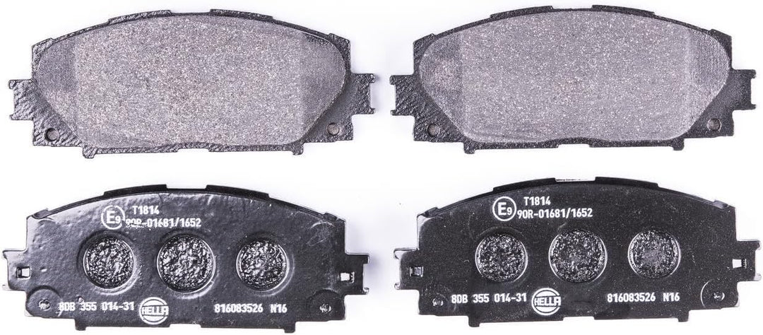 HELLA PAGID 8DB 355 014-311 Bremsbelagsatz - T1814 - Dicke/Stärke: 15.6mm - Bremssystem: Akebono - n