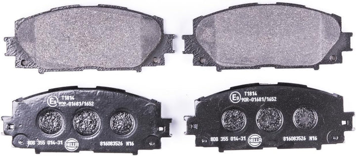HELLA PAGID 8DB 355 014-311 Bremsbelagsatz - T1814 - Dicke/Stärke: 15.6mm - Bremssystem: Akebono - n