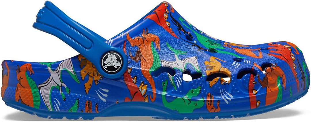 Crocs Unisex Kinder Baya Graphic Clog K Holzschuh 34/35 EU Printed Bright Cobalt, 34/35 EU Printed B