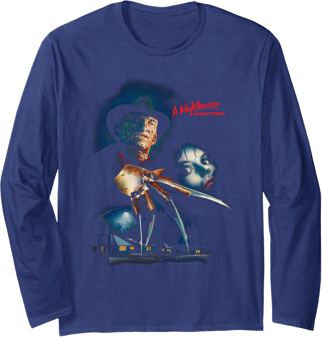 A Nightmare on Elm Street Elm Street Poster Langarmshirt