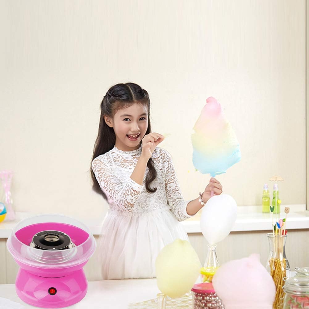 Zuckerwattemaschine, Retro Cotton Candy Machine, Zuckerwatte Maschine mit Stäbchen und Messlöffel, Z