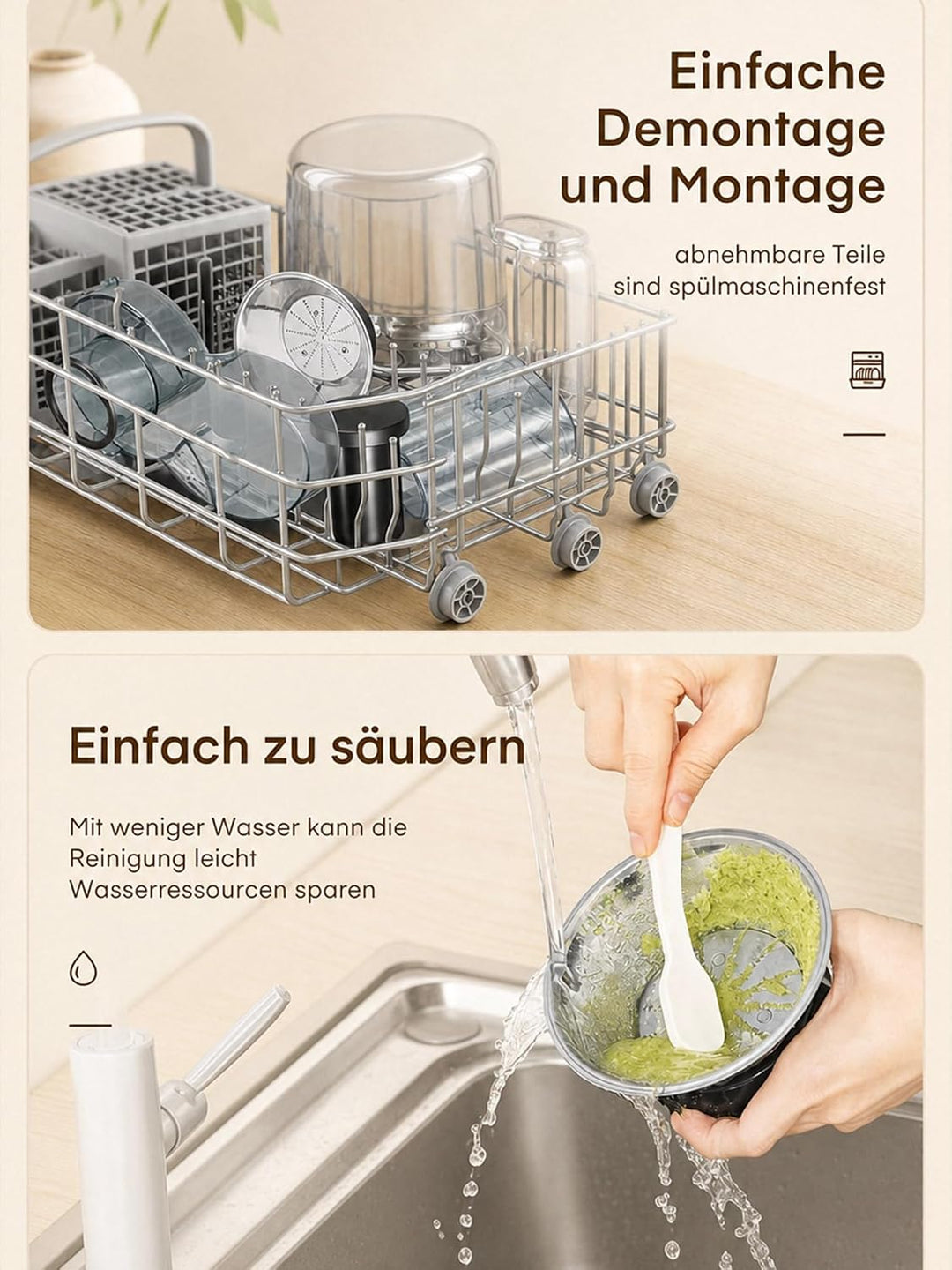 Juilist Entsafter 800W Max, 304 Edelstahl, 2 Geschwindigkeiten, 65 mm Einfüllschacht – einfache Rein