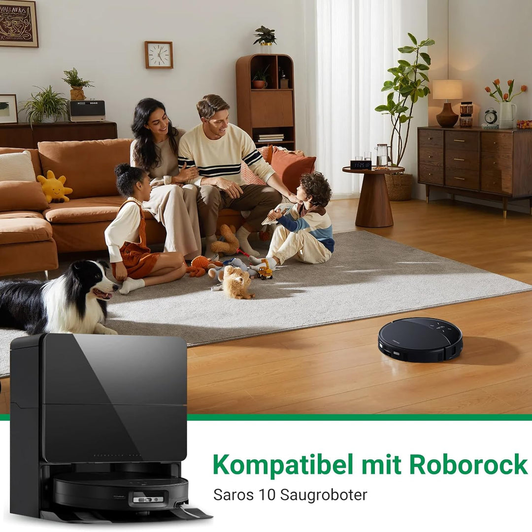 37 Stück für Roborock Saros 10 Reinigungszubehör, inkl. 6 Flach-Duftstein, 4 Hauptbürsten, 6 Staubbe