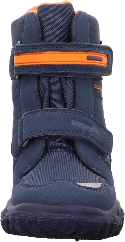 Superfit HUSKY 500080 Jungen Warm gefütterte Schneestiefel 25 EU Blau Orange 8010, 25 EU Blau Orange