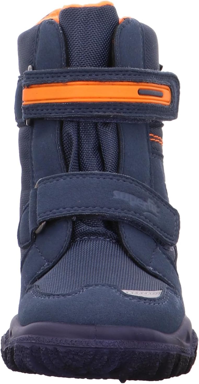 Superfit HUSKY 500080 Jungen Warm gefütterte Schneestiefel 25 EU Blau Orange 8010, 25 EU Blau Orange