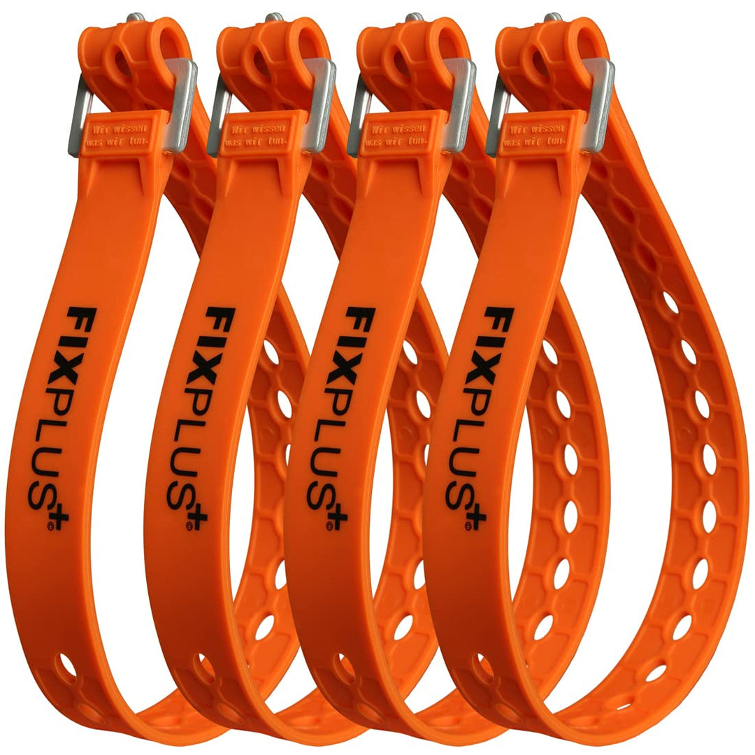 Fixplus Strap 4er-Pack - Zurrgurt Zum Sichern, Befestigen, Bündeln und Festzurren, aus Spezialkunsts