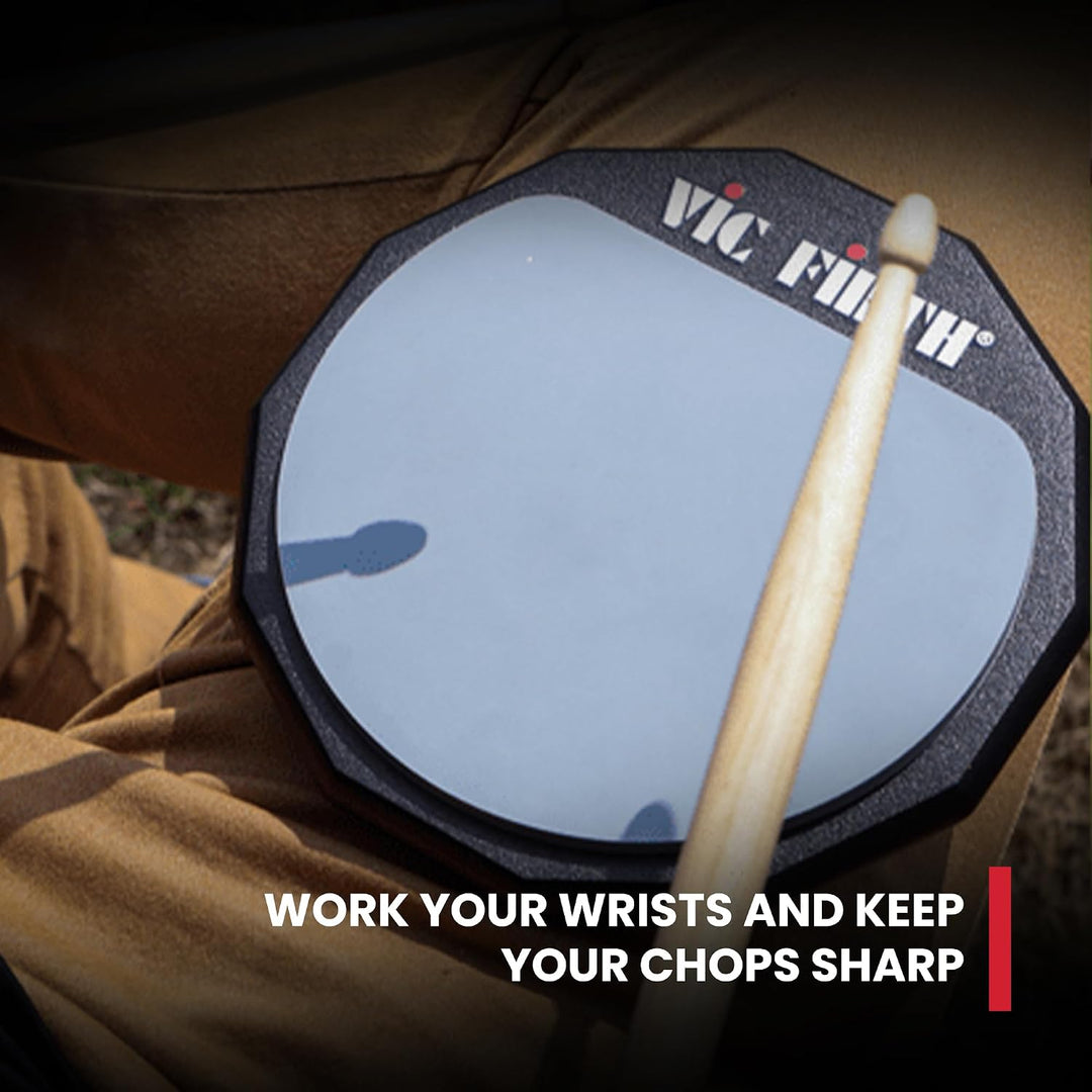 Vic Firth Double Sided Practice Pad - 12 inch 12" Double Side Single, 12" Double Side Single