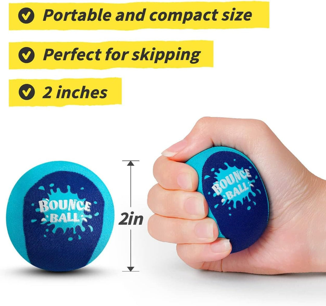 Wasser Sprungball, 2er-Pack Bounce Balls als Outdoor Games am Strand, See and Pool für Kinder 5-12 J