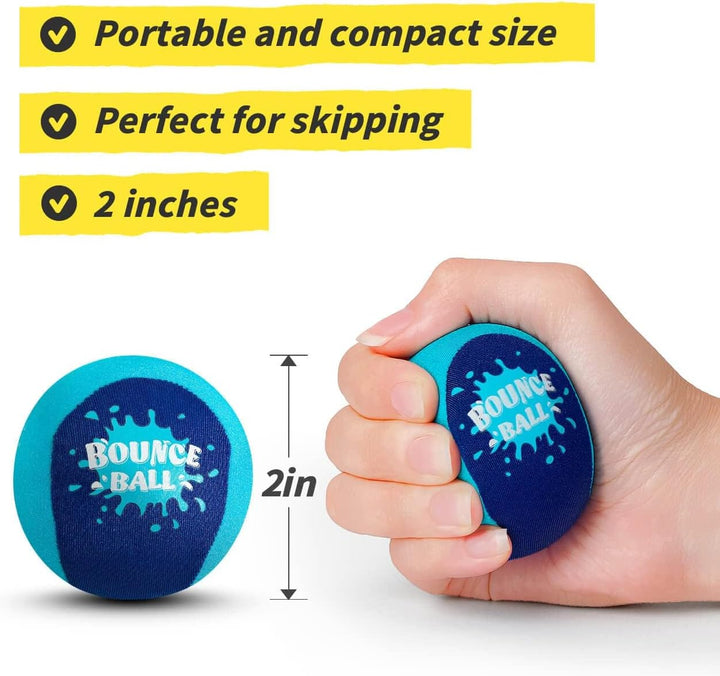 Wasser Sprungball, 2er-Pack Bounce Balls als Outdoor Games am Strand, See and Pool für Kinder 5-12 J