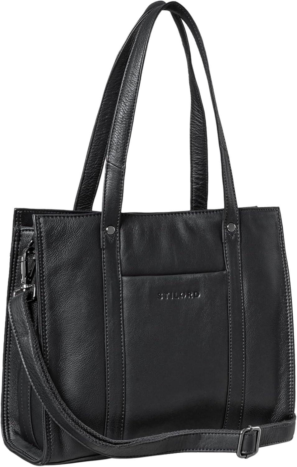 STILORD 'Ariana' Shopper Business Damen Leder Businesstasche Frauen Tote Bag Handtasche Arbeitstasch