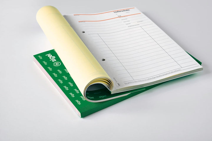 SIGEL SD002/5 Auftragsbuch A5, 3 x 40 Blatt, selbstdurchschreibend, 5er Pack 5 Stück A5, 3x40 Blatt,