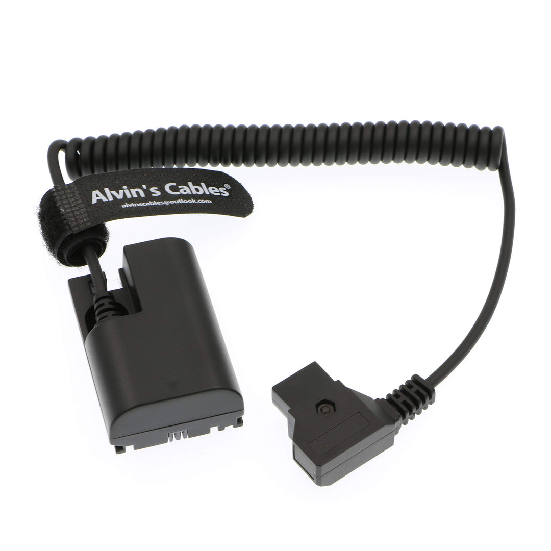 Alvin's Cables Lanparte LP E6 Dummy Akku für D-Tap Spiral Kabel für Canon 5D Mark II 7D 60D